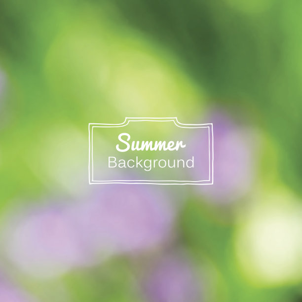 向量模糊的自然夏季绿色背景图片下载