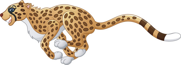 可爱的猎豹跑图片下载