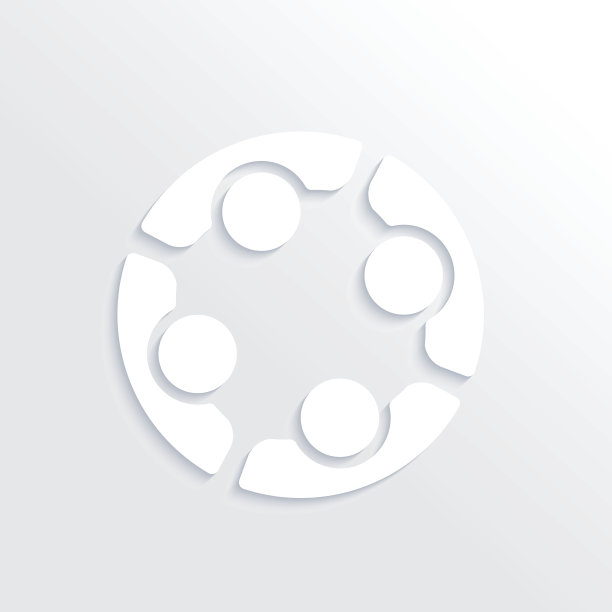 白色团队人组图标图片下载