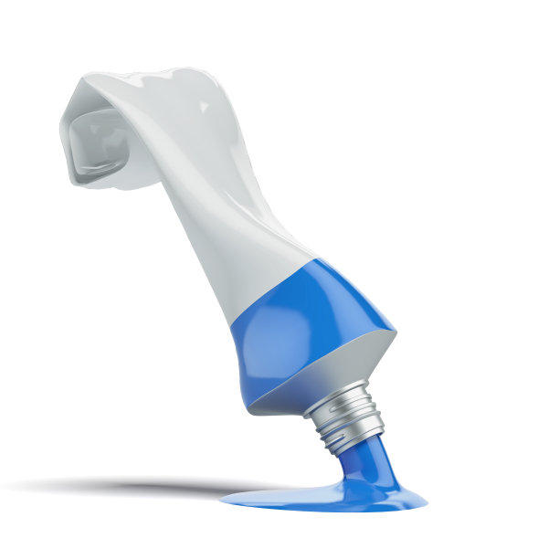 管子上有蓝色的油彩图片下载