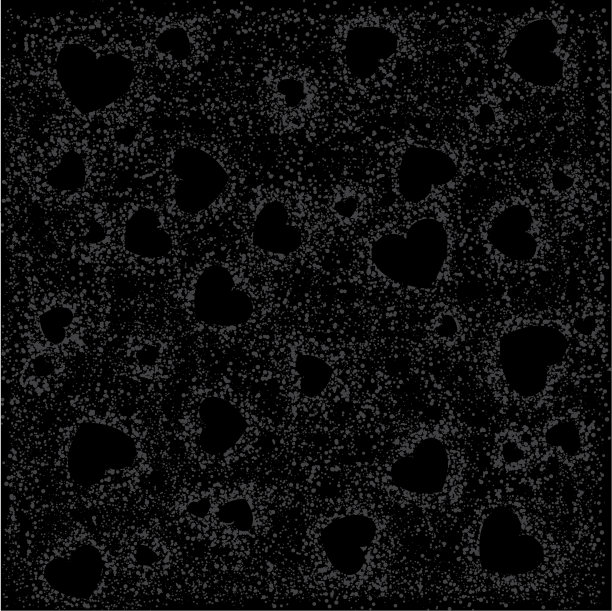 黑色grunge背景与心形图片下载