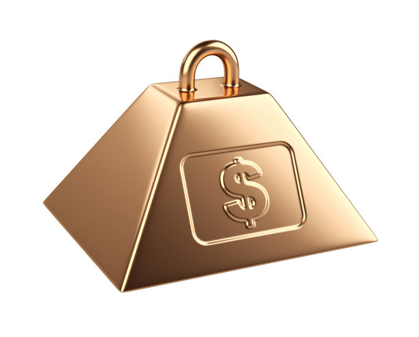 重量与美元符号。图片下载