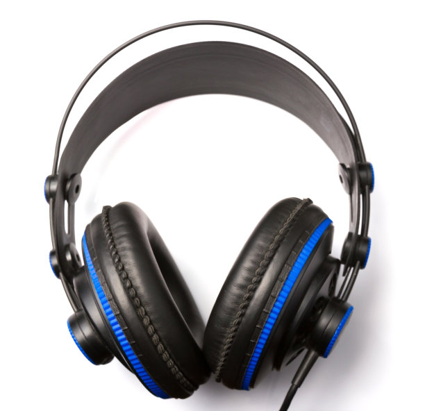 耳机白色背景图片下载