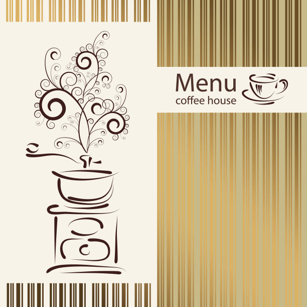背景菜单与咖啡磨图片下载