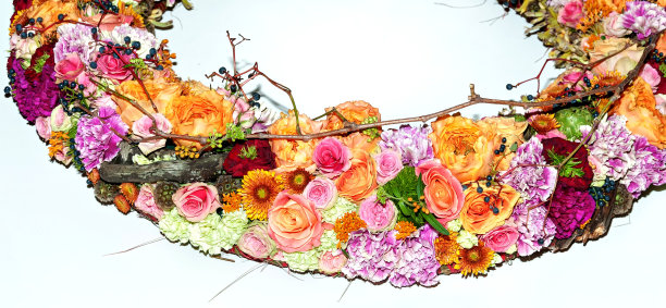 花圈与复制空间图片下载