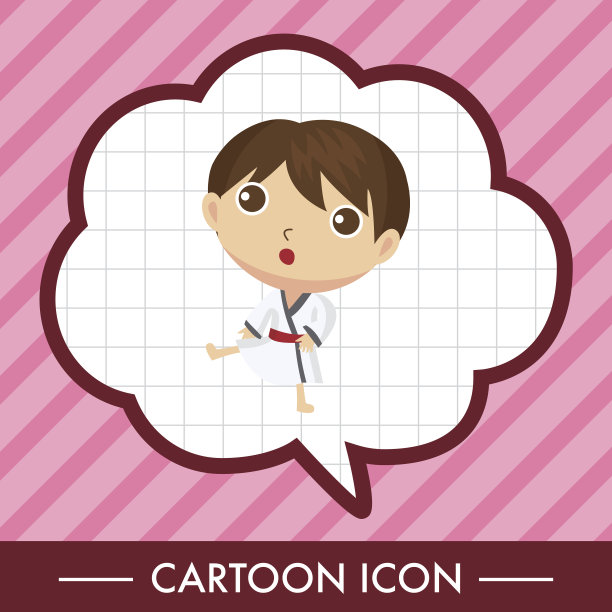 跆拳道的主题元素图片下载