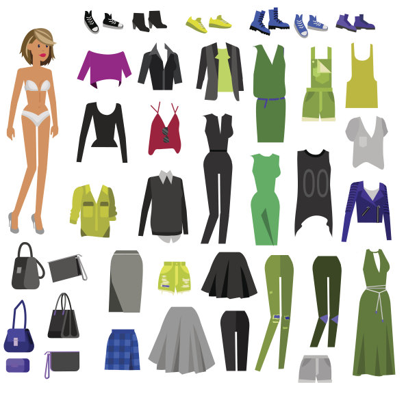 女人的衣服。衣柜图片下载