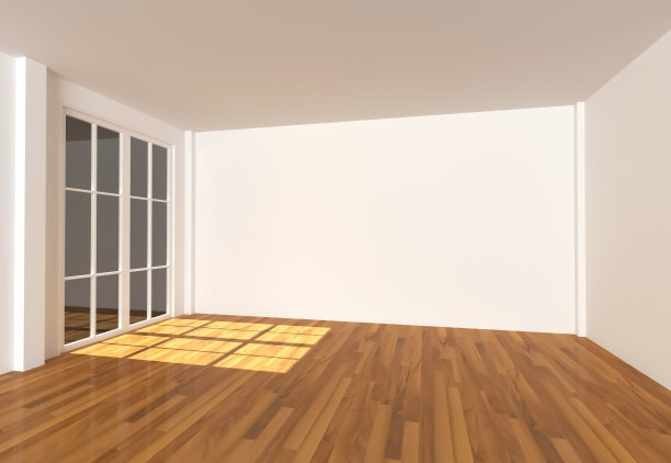 空房间彩色墙图片下载