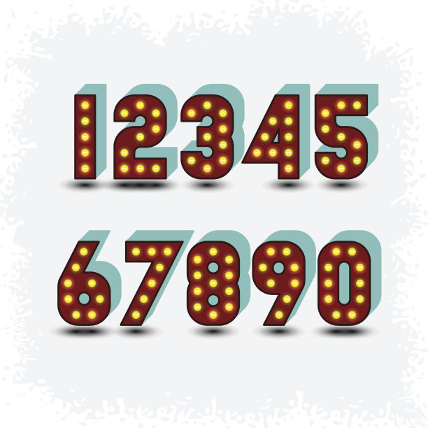 灯泡的数字图片下载