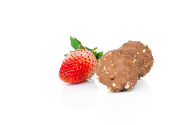 巧克力和草莓图片下载