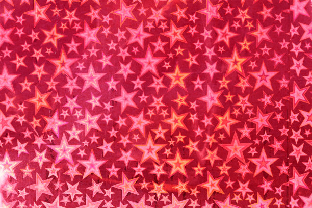红色和粉色星形金属纸纹理图片下载