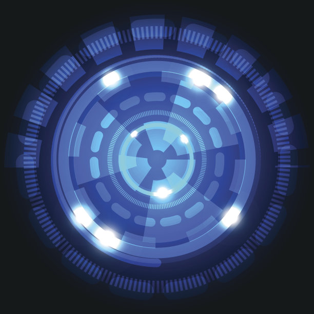 具有抽象技术背景的圆图片下载