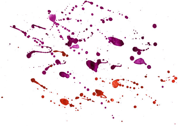 水彩斑点白色，孤立。图片下载