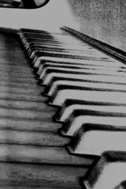 黑白钢琴图片下载
