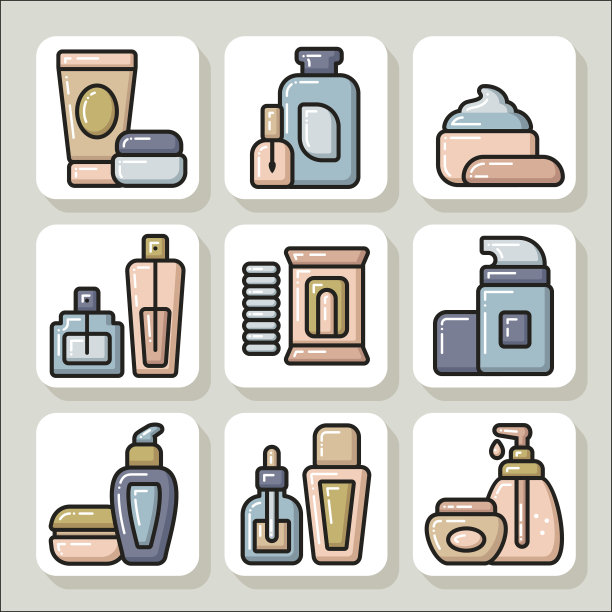 美容化妆品的图标图片下载