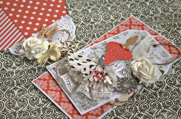 情人节卡片-剪贴簿图片下载