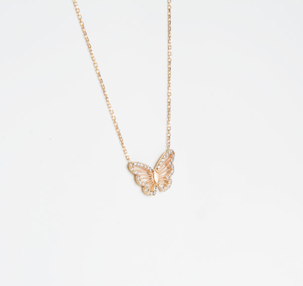 蝴蝶项链图片下载