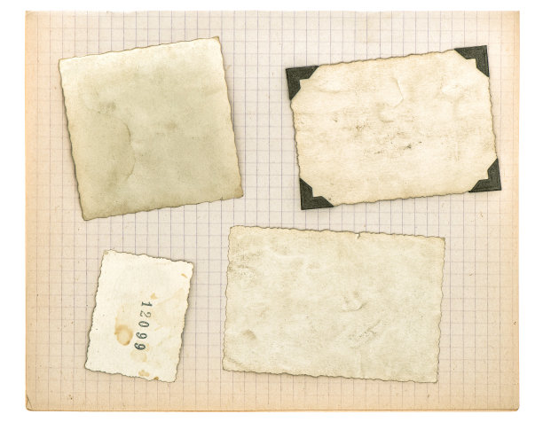 老式的相框和数学书页。用过的纸张纹理图片下载