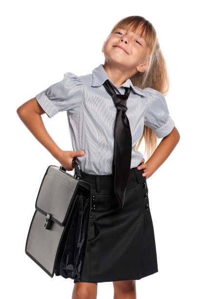 拎公文包的小女孩图片下载