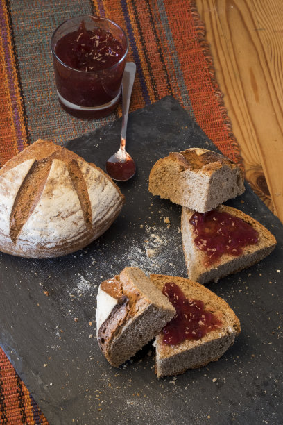 自制有机美味面包图片下载