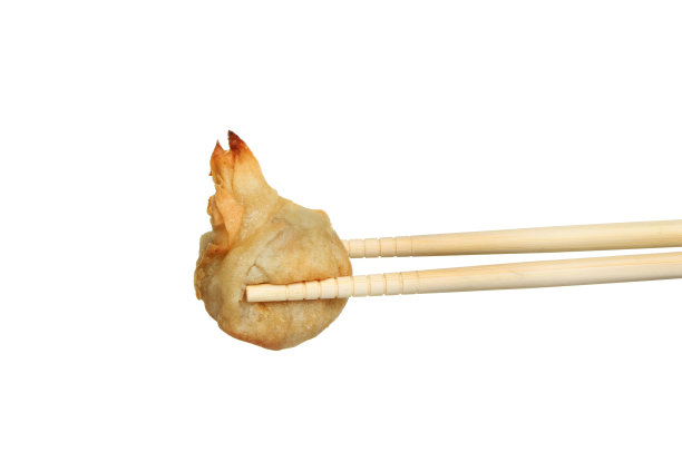 馄饨在筷子图片下载