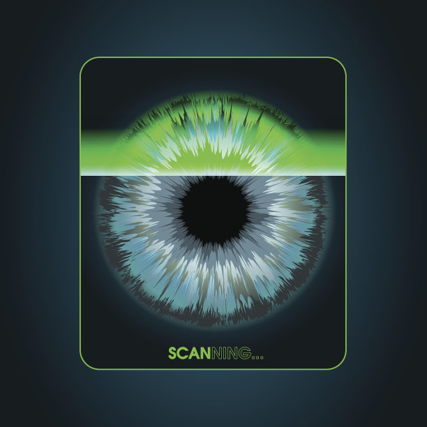 视网膜扫描系统，生物识别安全装置图片下载