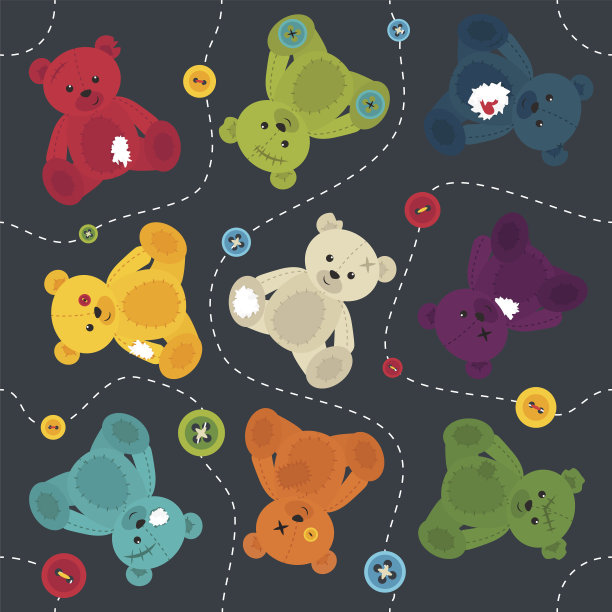 受损的泰迪熊图片下载