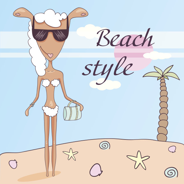 时尚的羊图片下载