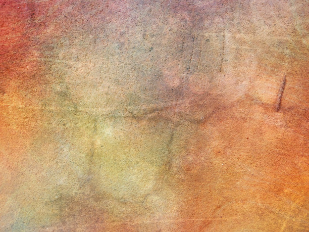 有裂缝的墙壁，色彩柔和的橙色调图片下载