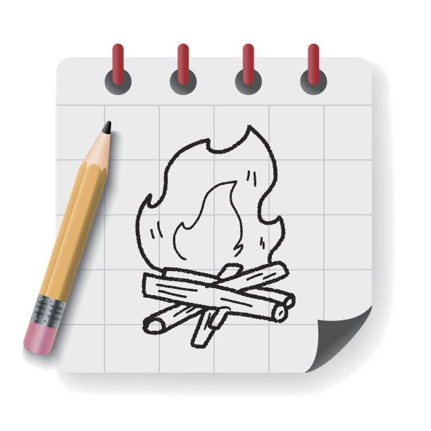 篝火涂鸦图片下载