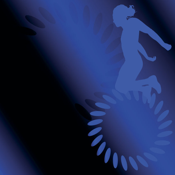 跳舞男人矢量剪影图片下载