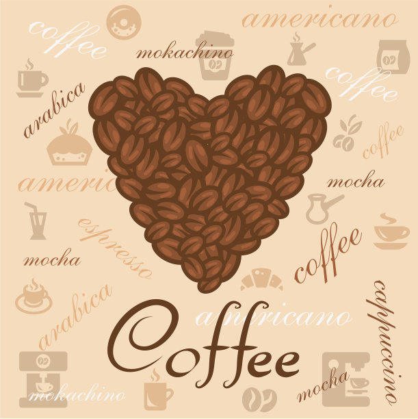 咖啡豆的艺术图片下载