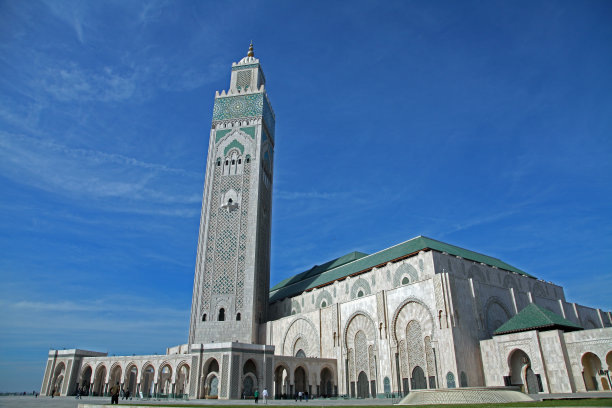 摩洛哥卡萨布兰卡的哈桑二世清真寺图片下载