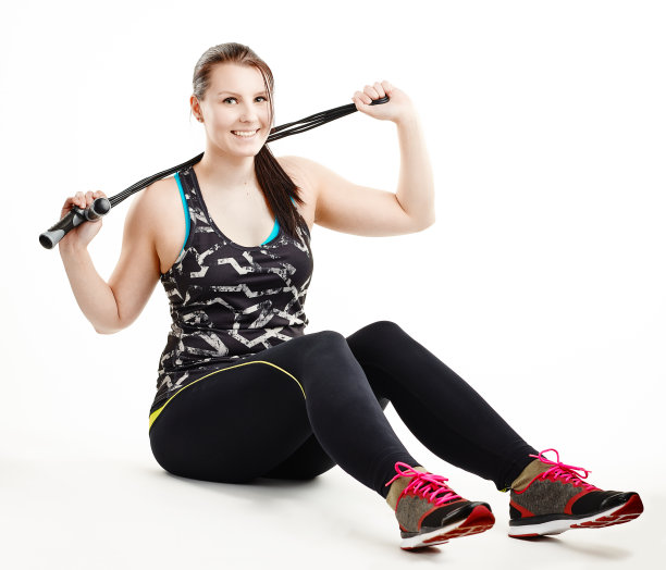 女孩和跳绳图片下载