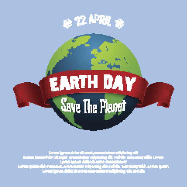 红丝带地球日素材图片