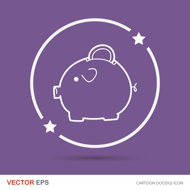 涂鸦的储蓄罐图片下载