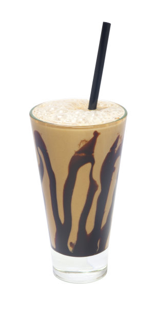 奶昔巧克力咖啡孤立图片下载