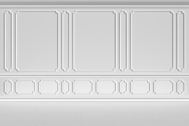 经典风格的白墙图片下载