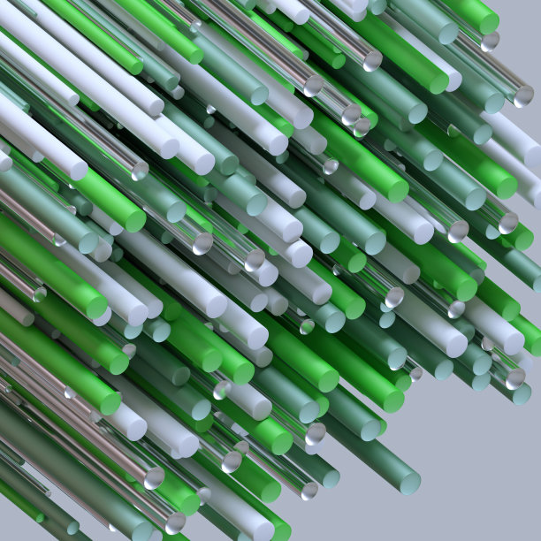 3d渲染，数字插图，抽象背景，白蓝黑金属玻璃棒，棒，针，柄，宏观笔刷纹理图片下载