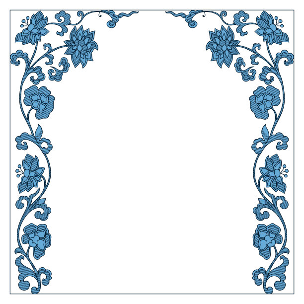 老式手绘镜架图片下载