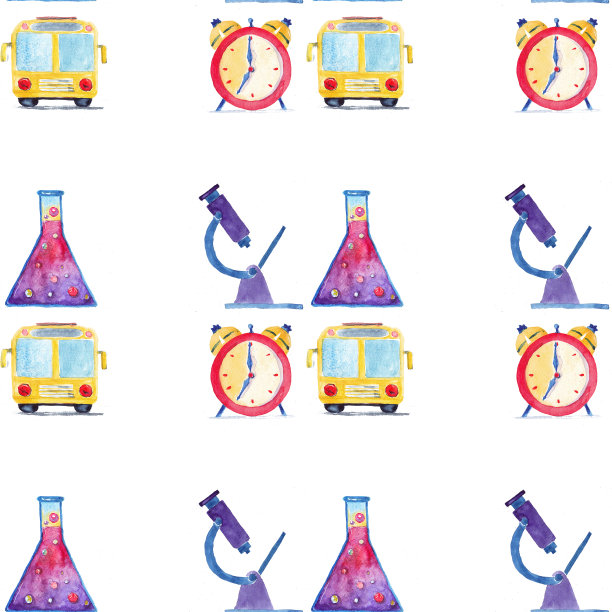 水彩图标学校和教育图片下载