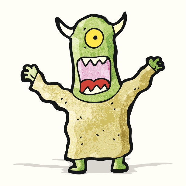 卡通外星怪物图片下载