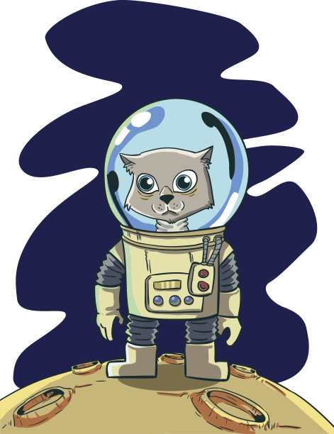 猫的宇航员图片下载