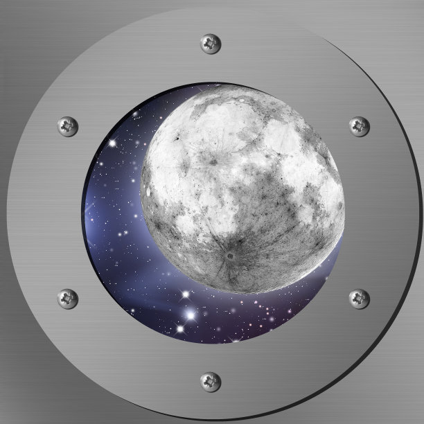 有夜空的舷窗图片下载