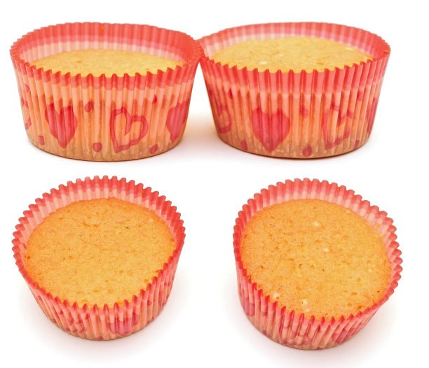 松饼拼贴孤立在白色背景图片下载