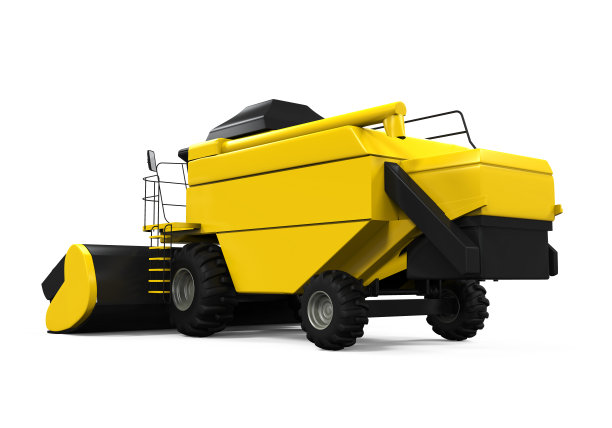 联合收割机孤立图片下载