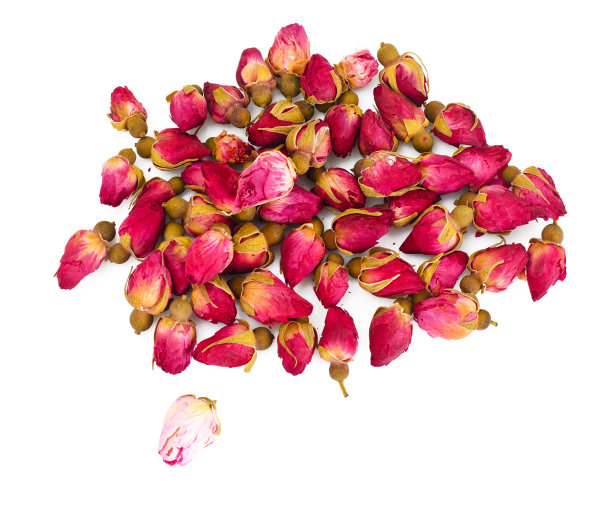 干散茶木槿孤立在白色背景图片下载