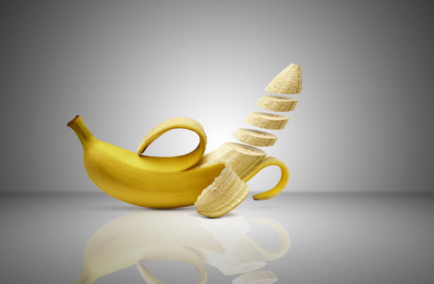 浮动的香蕉图片下载