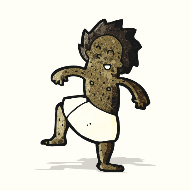 卡通男人穿着浴巾图片下载