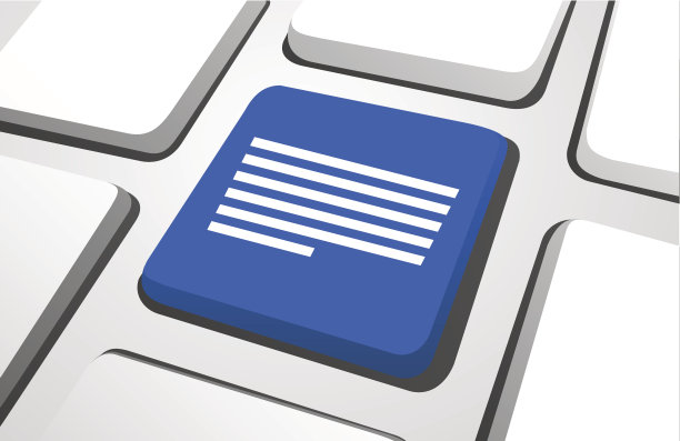 键盘按钮上的蓝色文本计算机图标矢量图片下载